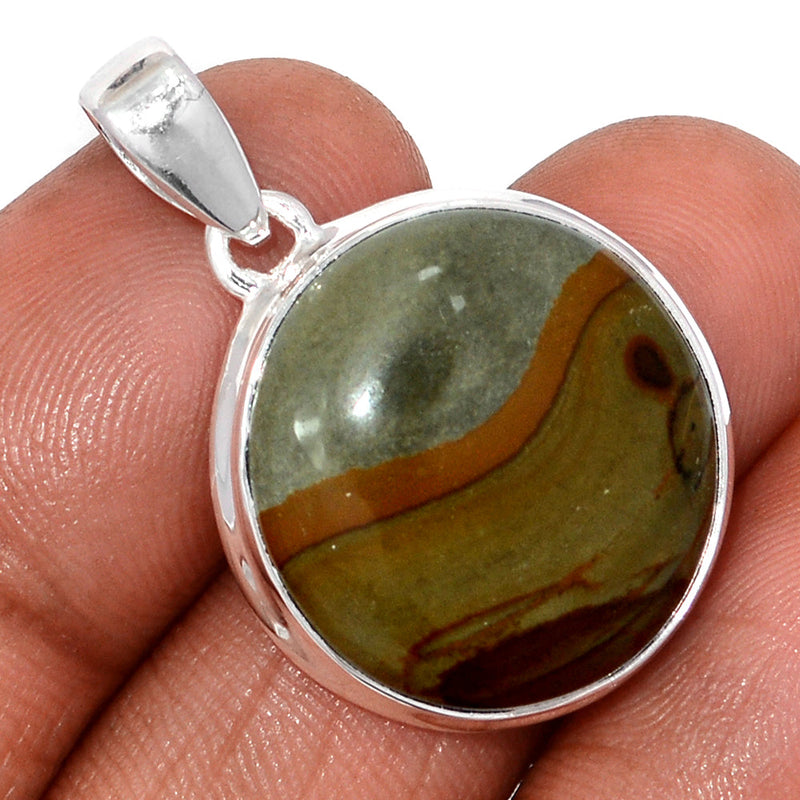 1.3" Rocky Butte Picture Jasper Pendants - APJP196