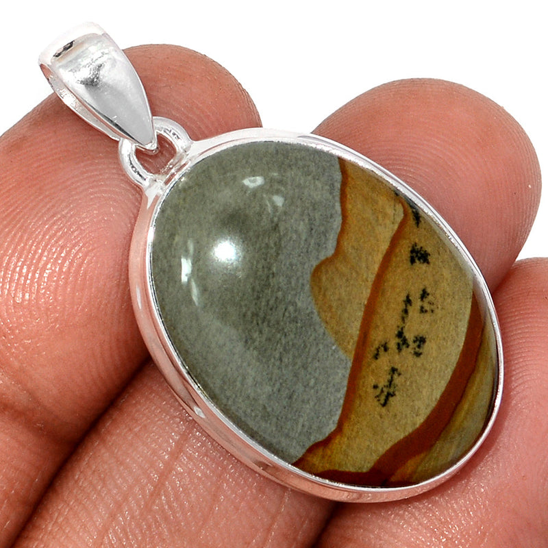 1.5" Rocky Butte Picture Jasper Pendants - APJP215