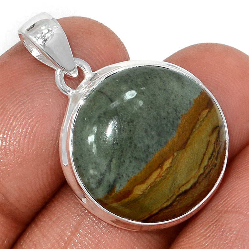 1.2" Rocky Butte Picture Jasper Pendants - APJP216