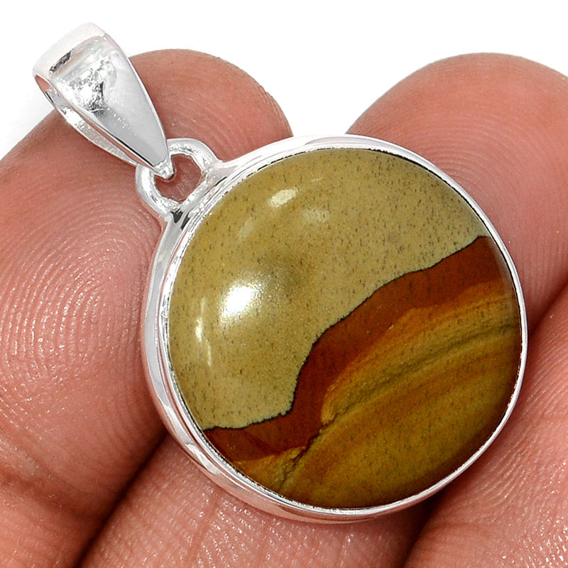 1.2" Rocky Butte Picture Jasper Pendants - APJP218