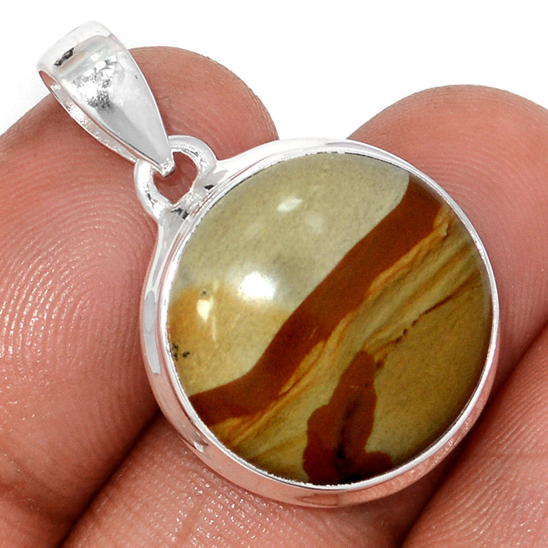 1.2" Rocky Butte Picture Jasper Pendants - APJP219