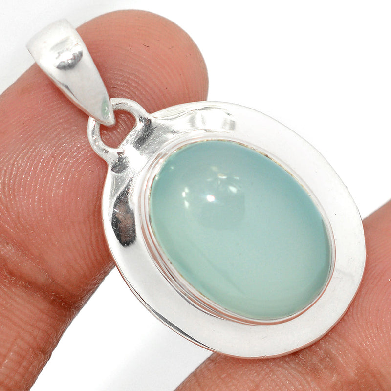 1.5" Diva - Aqua Chalcedony Pendants - AQCP1054