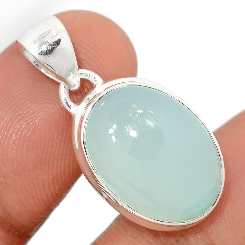 1.1" Aqua Chalcedony Pendants - AQCP1057