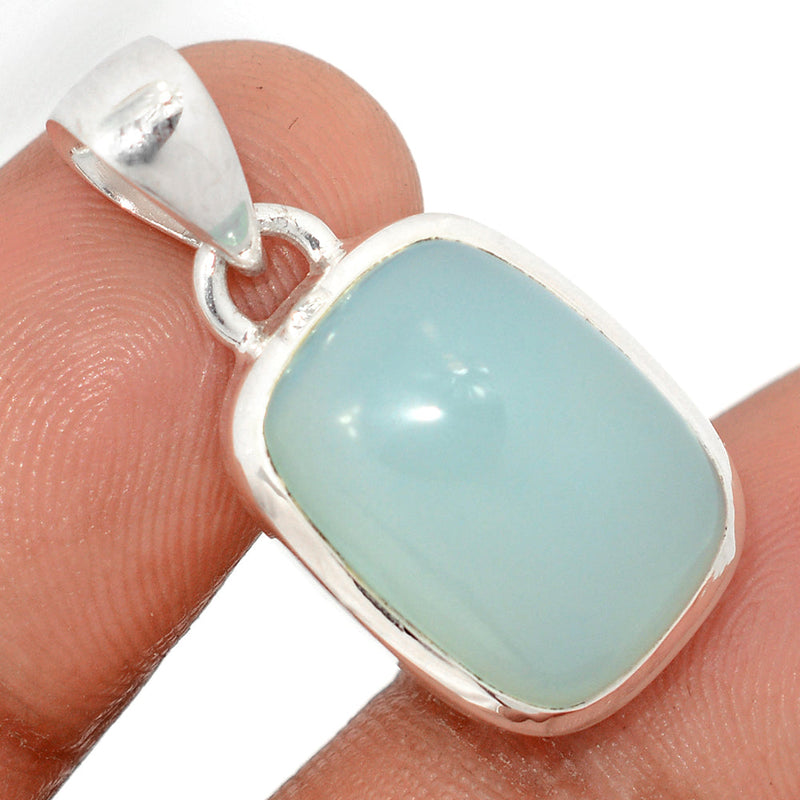1.1" Aqua Chalcedony Pendants - AQCP1060