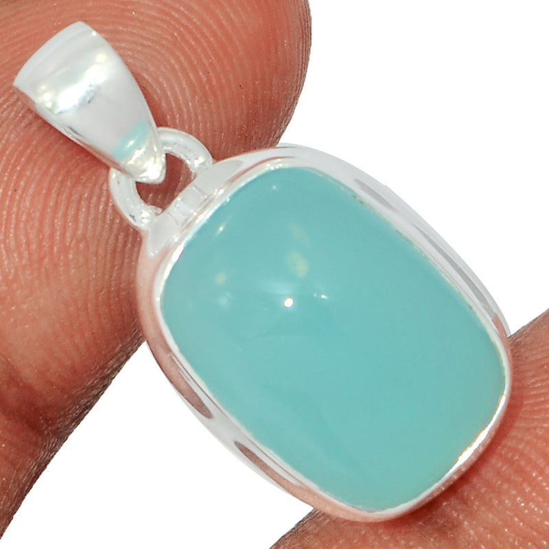 1.1" Aqua Chalcedony Pendants - AQCP895