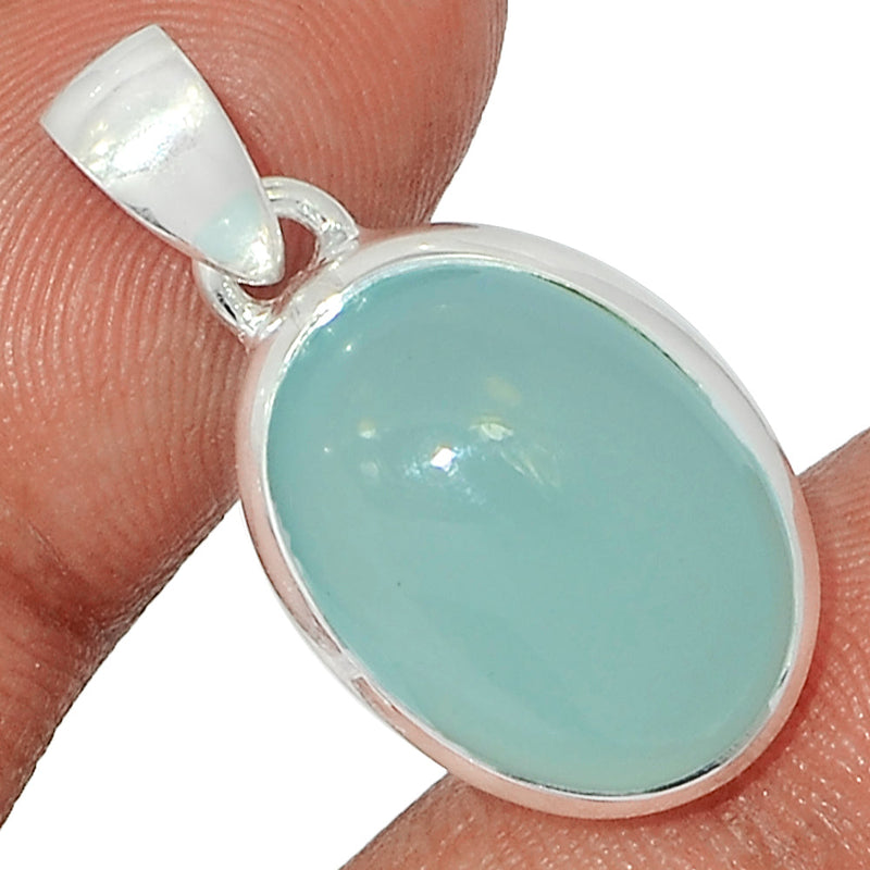 1.2" Aqua Chalcedony Pendants - AQCP909