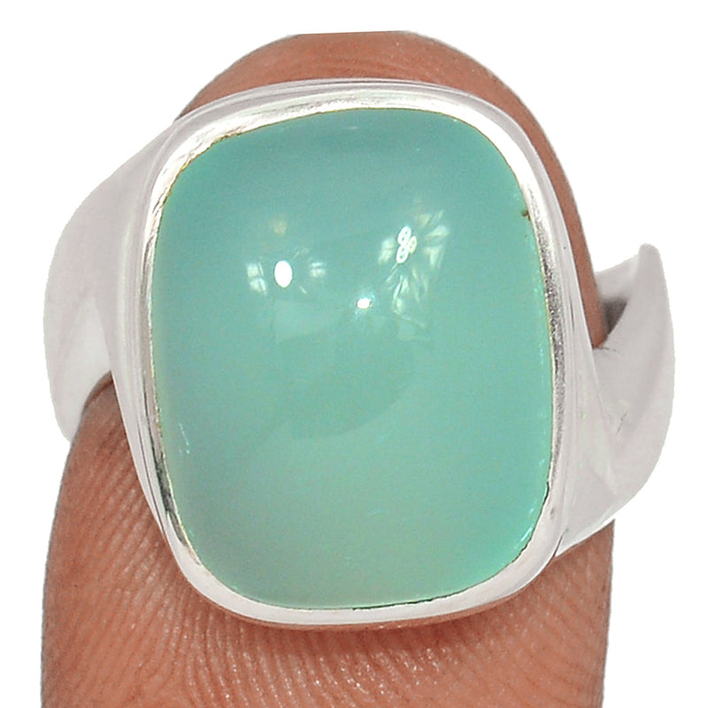 Solid - Aqua Chalcedony Ring - AQCR994