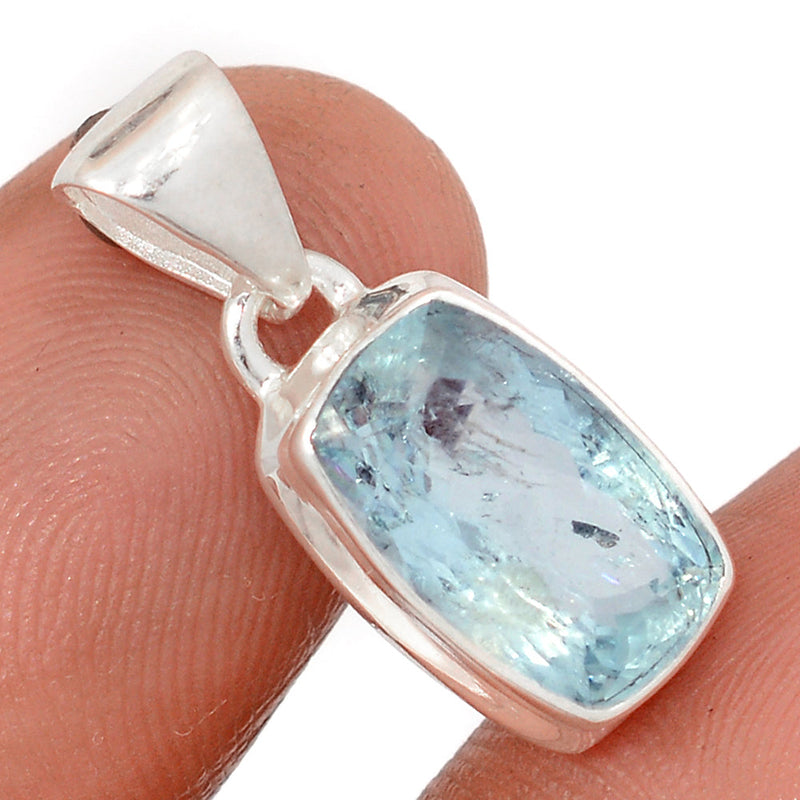 0.8" Aquamarine Faceted Pendants - AQFP1510