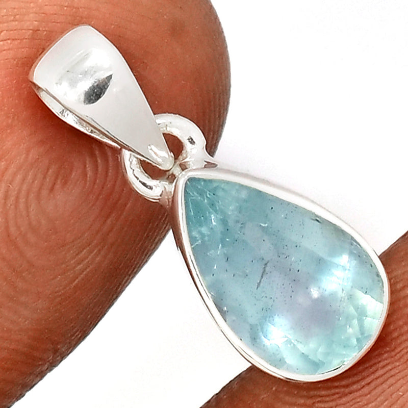 0.8" Aquamarine Faceted Pendants - AQFP1521