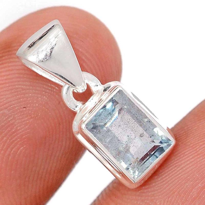 0.8" Aquamarine Faceted Pendants - AQFP1569