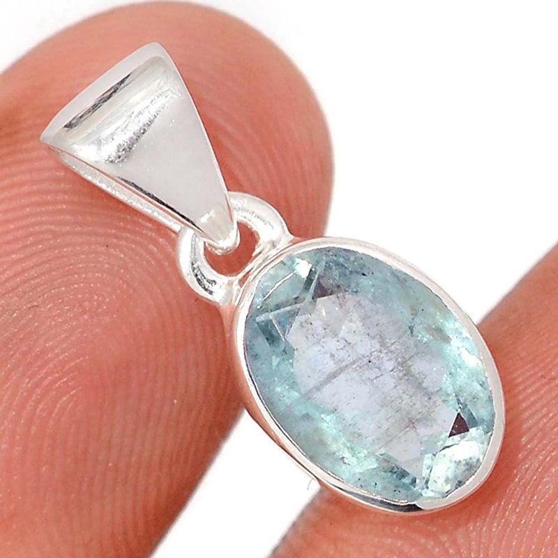 0.8" Aquamarine Faceted Pendants - AQFP1570
