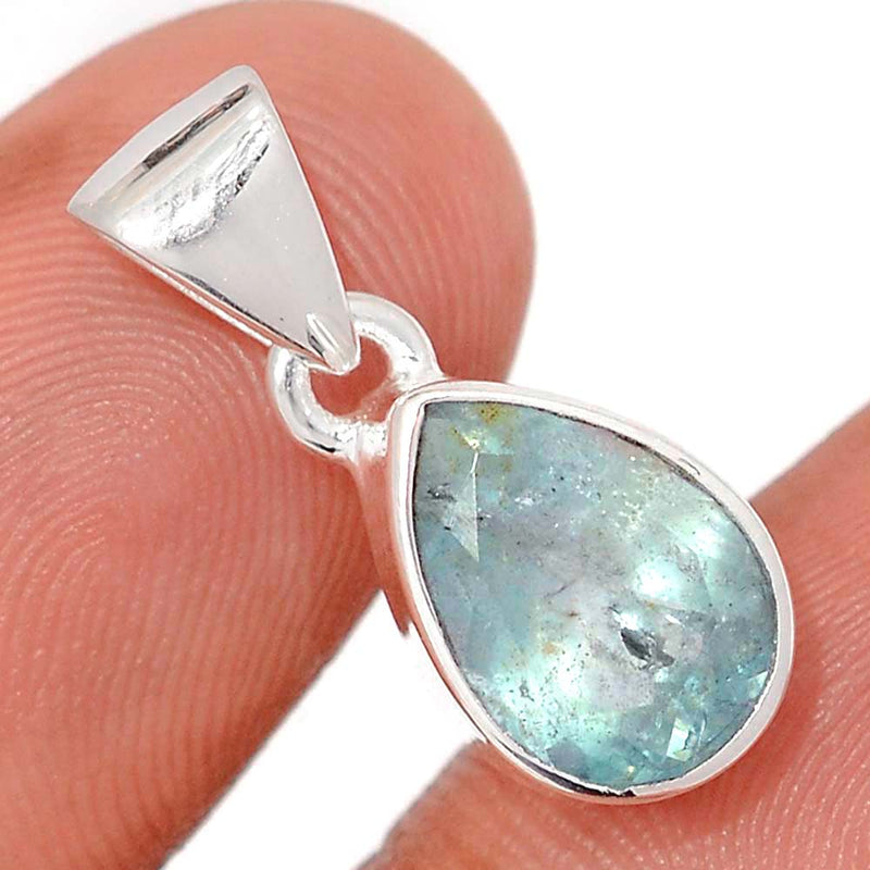 0.8" Aquamarine Faceted Pendants - AQFP1571