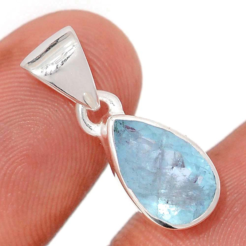 0.8" Aquamarine Faceted Pendants - AQFP1575