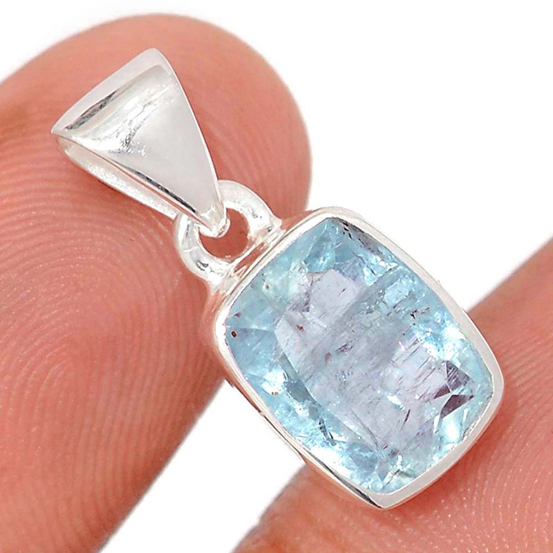 0.8" Aquamarine Faceted Pendants - AQFP1576