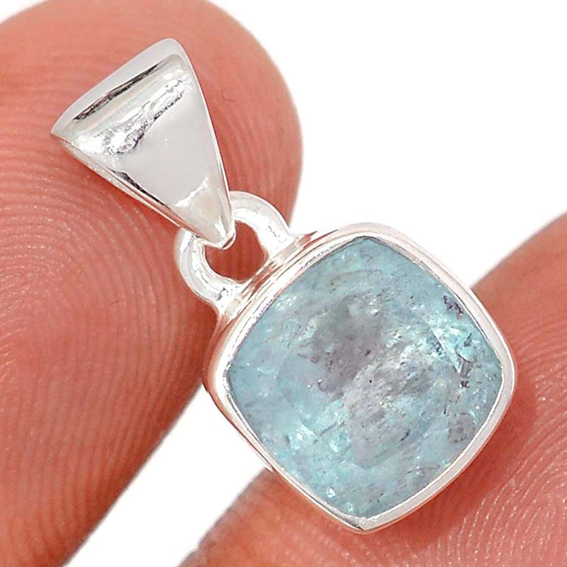 0.7" Aquamarine Faceted Pendants - AQFP1582