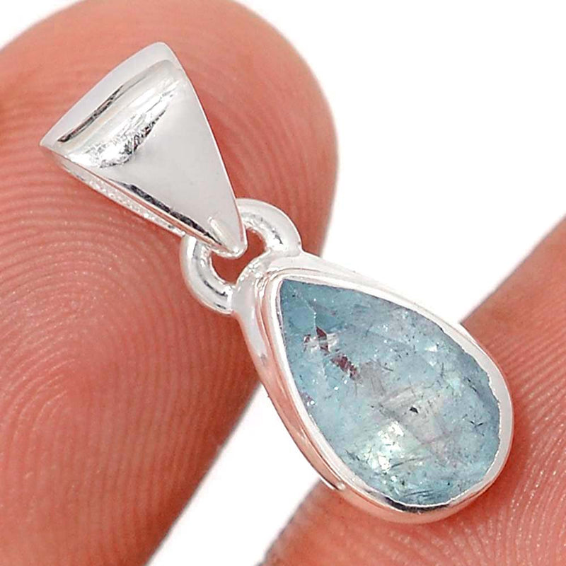 0.8" Aquamarine Faceted Pendants - AQFP1587