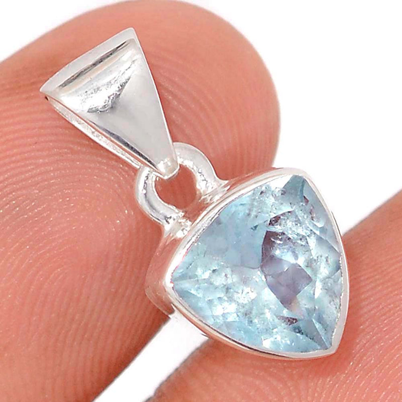 0.8" Aquamarine Faceted Pendants - AQFP1589