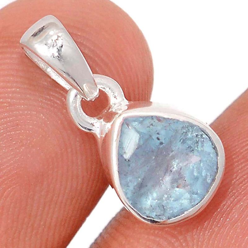 0.7" Aquamarine Faceted Pendants - AQFP1590