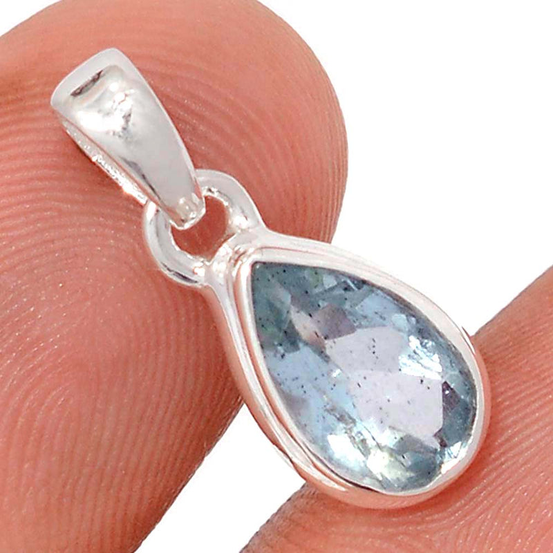 0.8" Aquamarine Faceted Pendants - AQFP1591