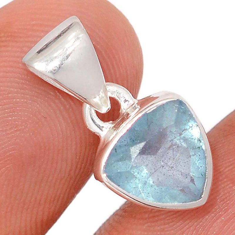 0.7" Aquamarine Faceted Pendants - AQFP1595