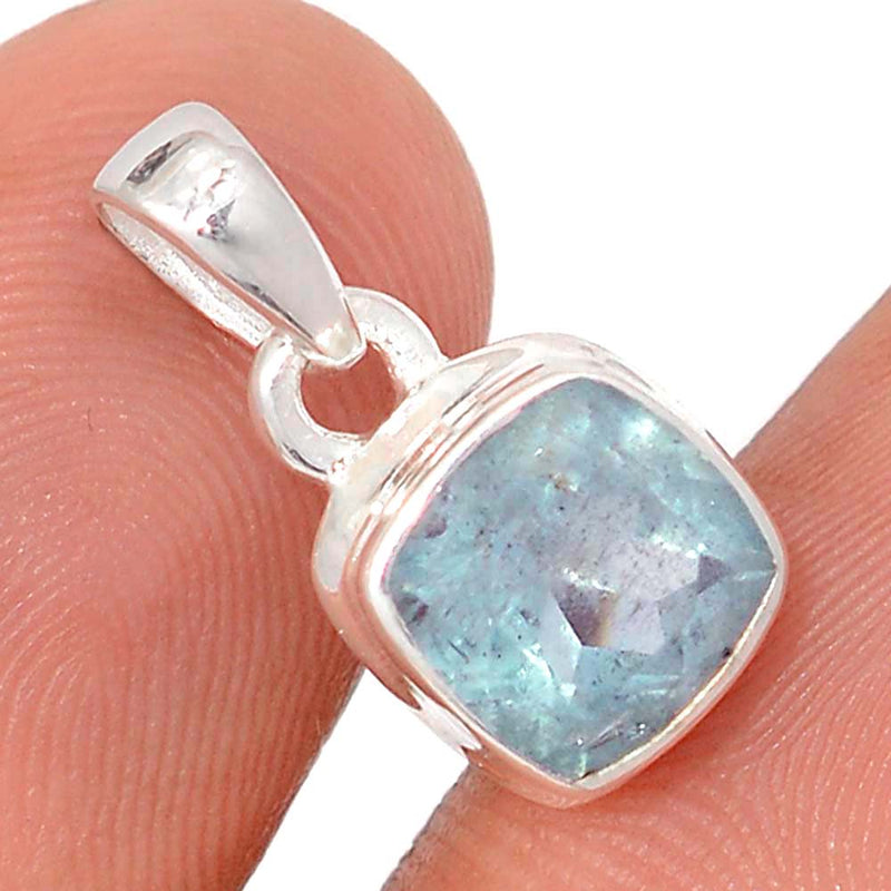 0.7" Aquamarine Faceted Pendants - AQFP1596