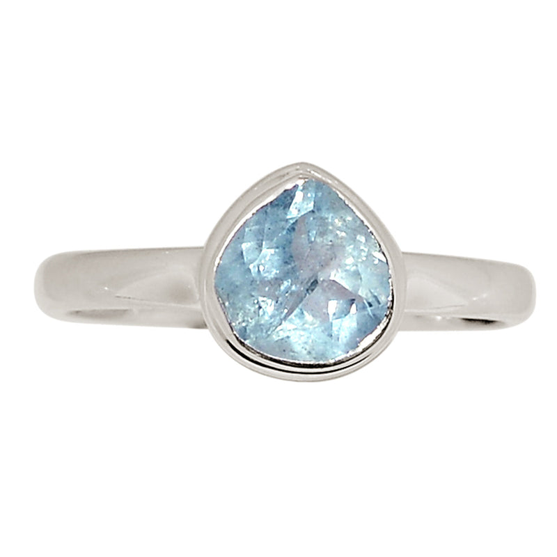 Aquamarine Faceted Ring - AQFR10