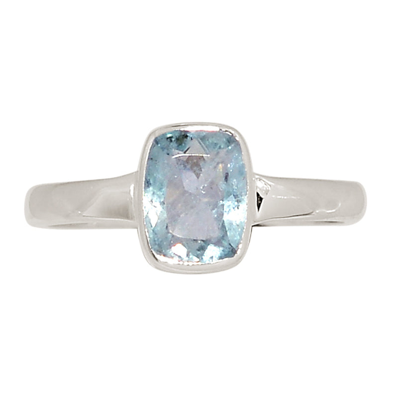 Aquamarine Faceted Ring - AQFR11