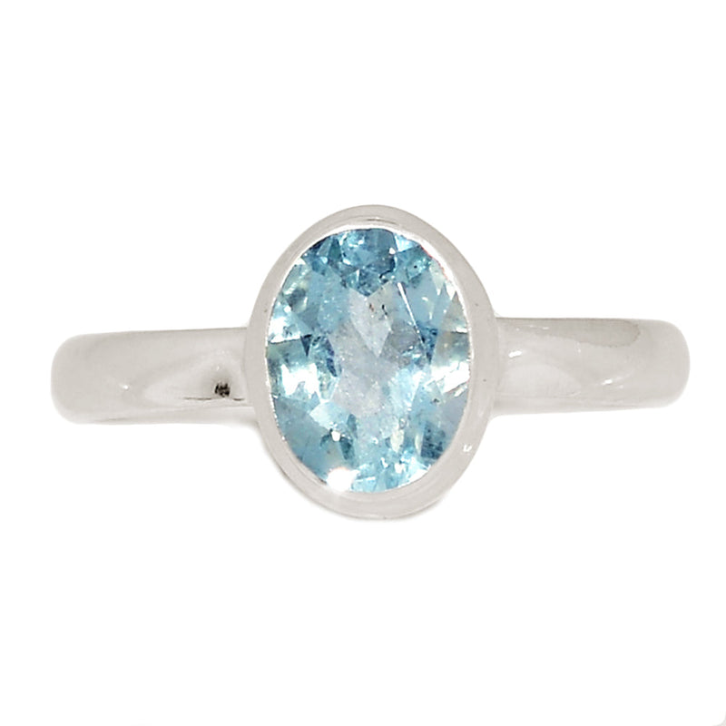 Aquamarine Faceted Ring - AQFR2058