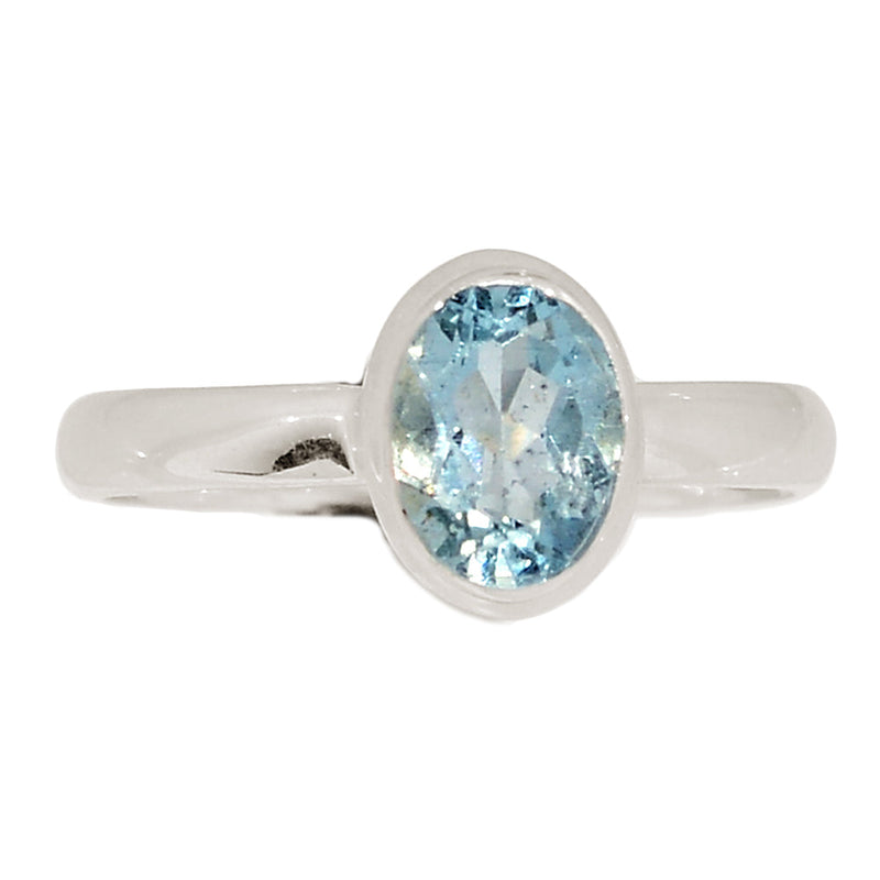 Aquamarine Faceted Ring - AQFR2059