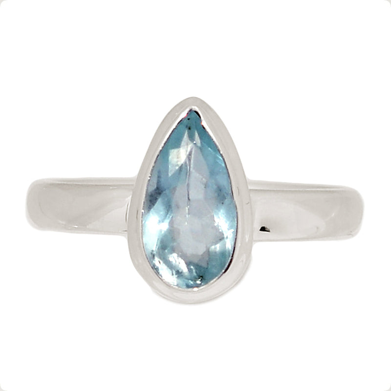 Aquamarine Faceted Ring - AQFR2061