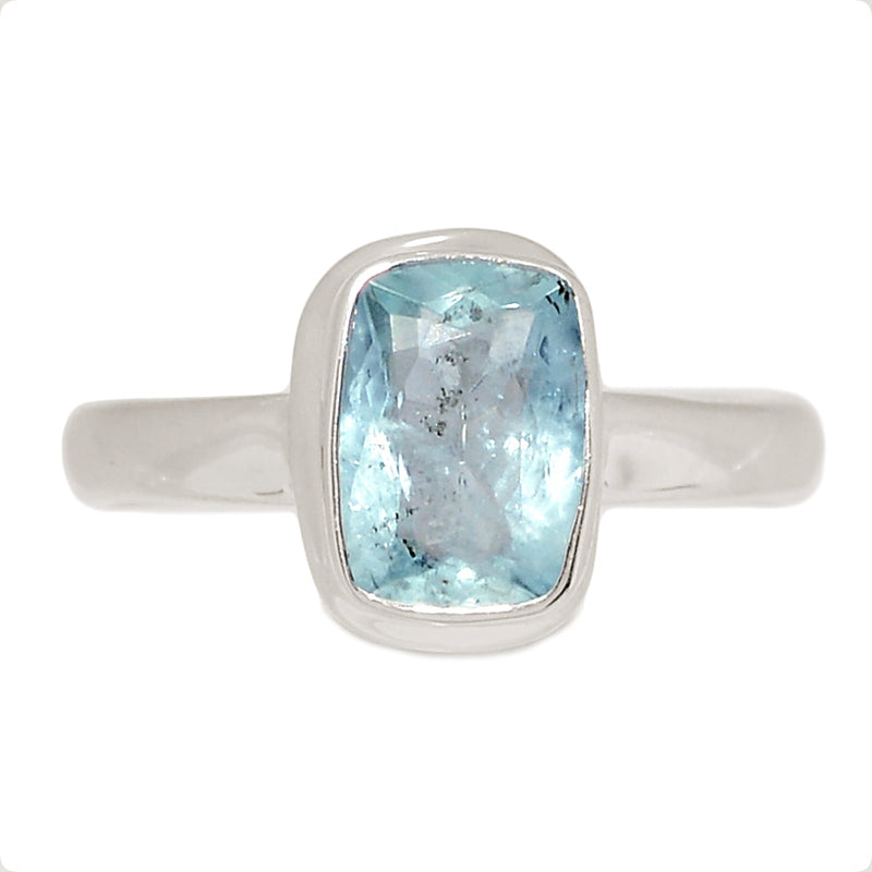 Aquamarine Faceted Ring - AQFR2074