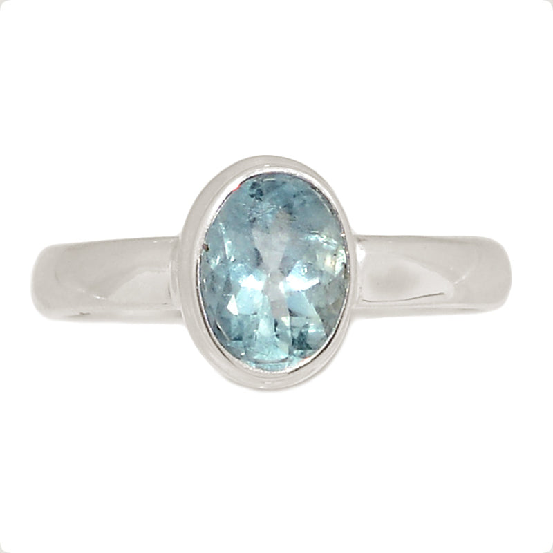 Aquamarine Faceted Ring - AQFR2094