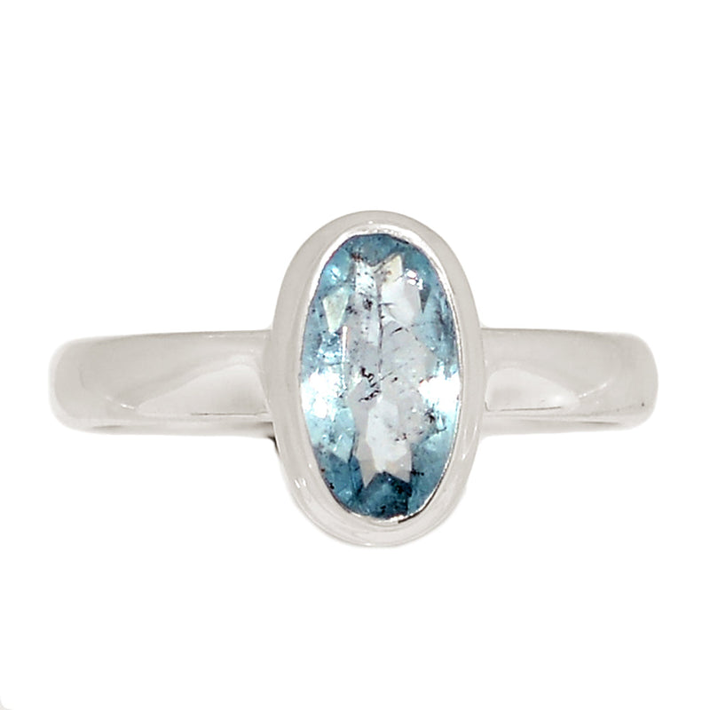 Aquamarine Faceted Ring - AQFR2096