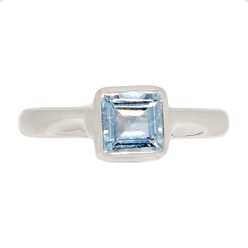 Aquamarine Faceted Ring - AQFR2109