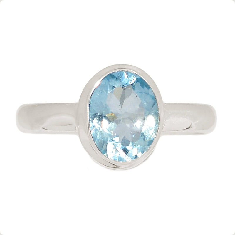 Aquamarine Faceted Ring - AQFR2110