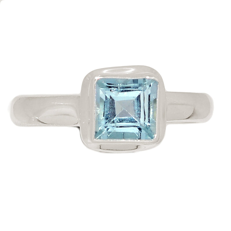 Aquamarine Faceted Ring - AQFR2113