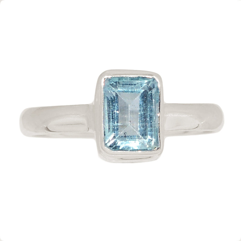 Aquamarine Faceted Ring - AQFR2114