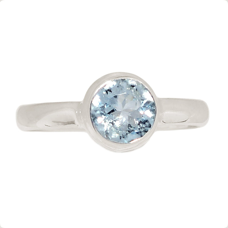 Aquamarine Faceted Ring - AQFR2118