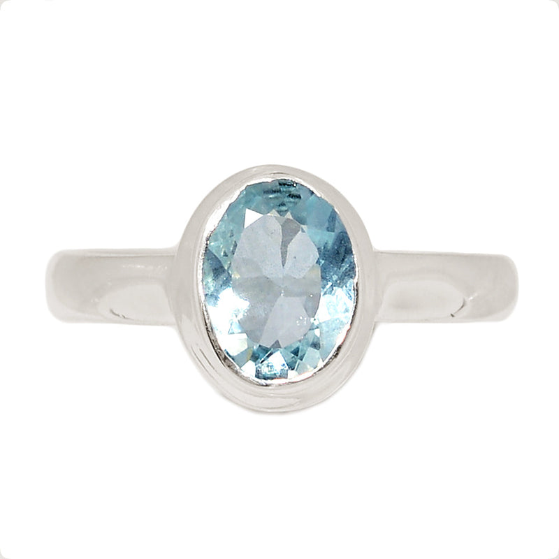 Aquamarine Faceted Ring - AQFR2120