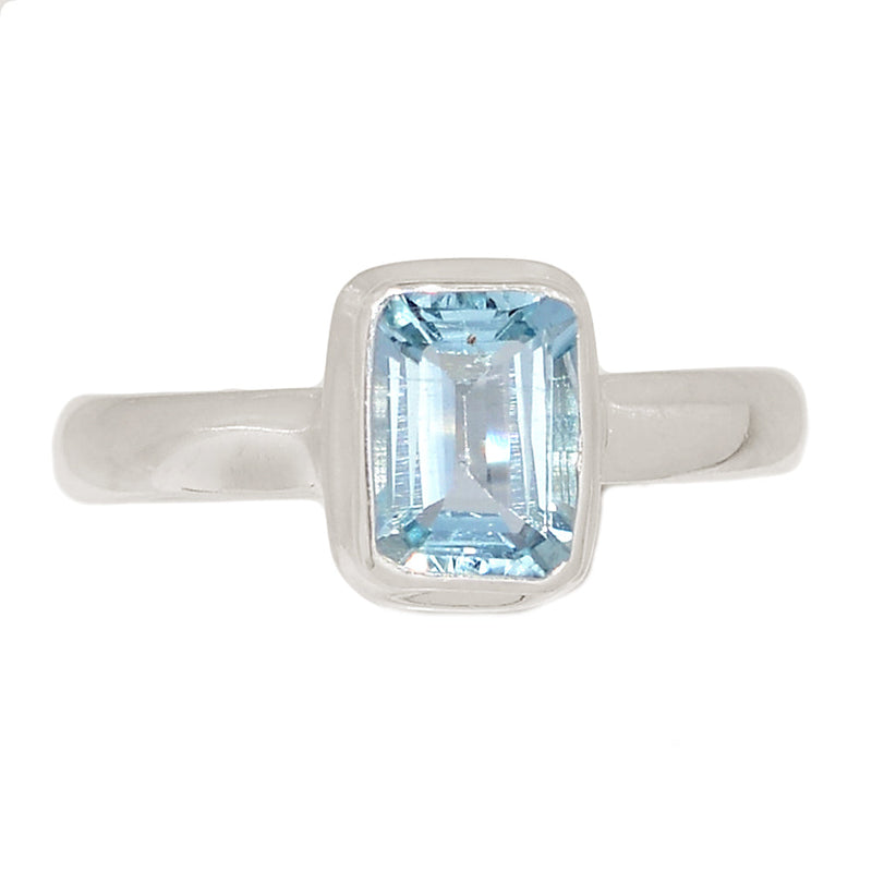 Aquamarine Faceted Ring - AQFR2121