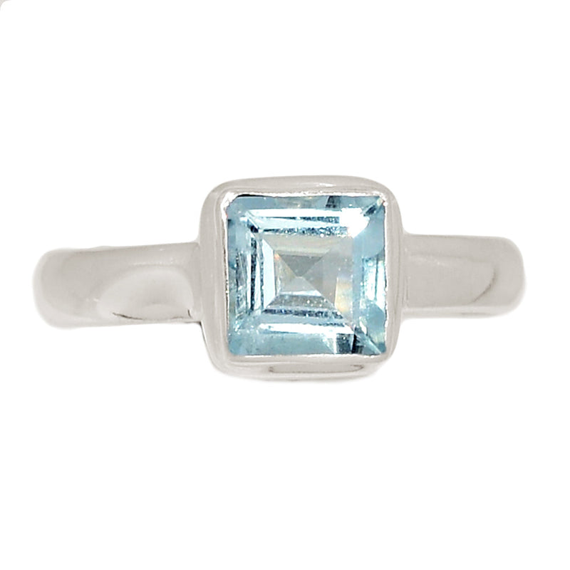Aquamarine Faceted Ring - AQFR2123
