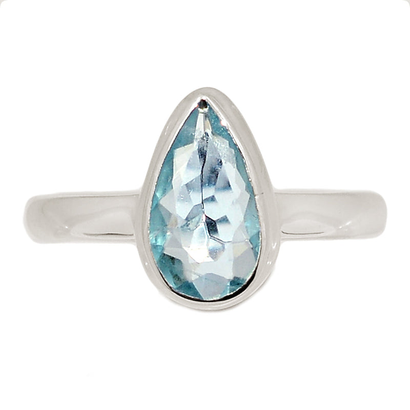 Aquamarine Faceted Ring - AQFR2125