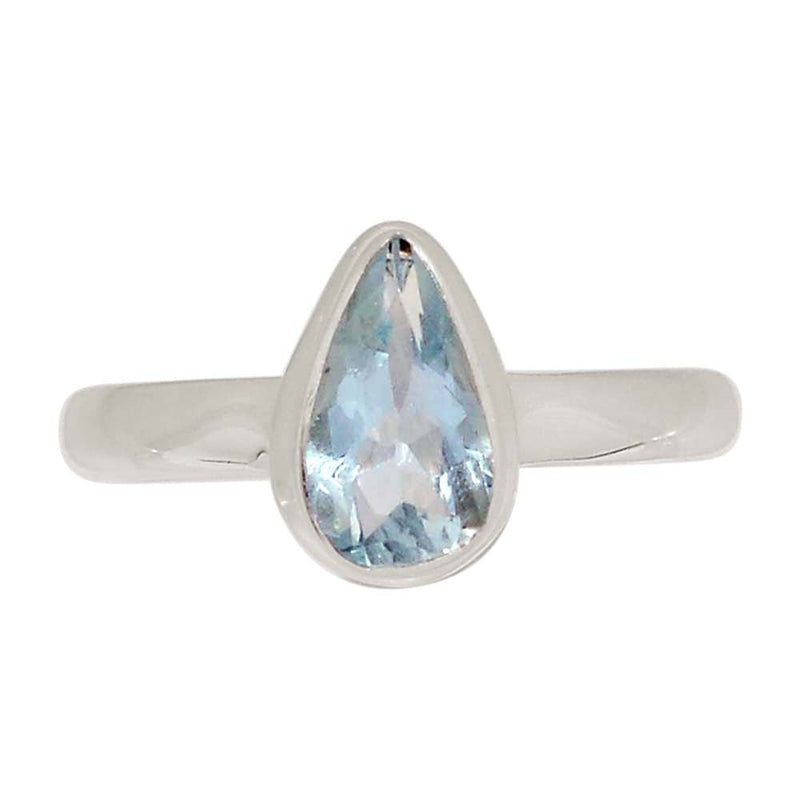 Aquamarine Faceted Ring - AQFR2140