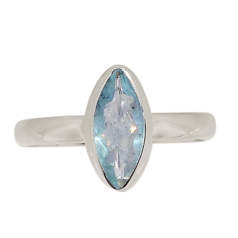 Aquamarine Faceted Ring - AQFR2142