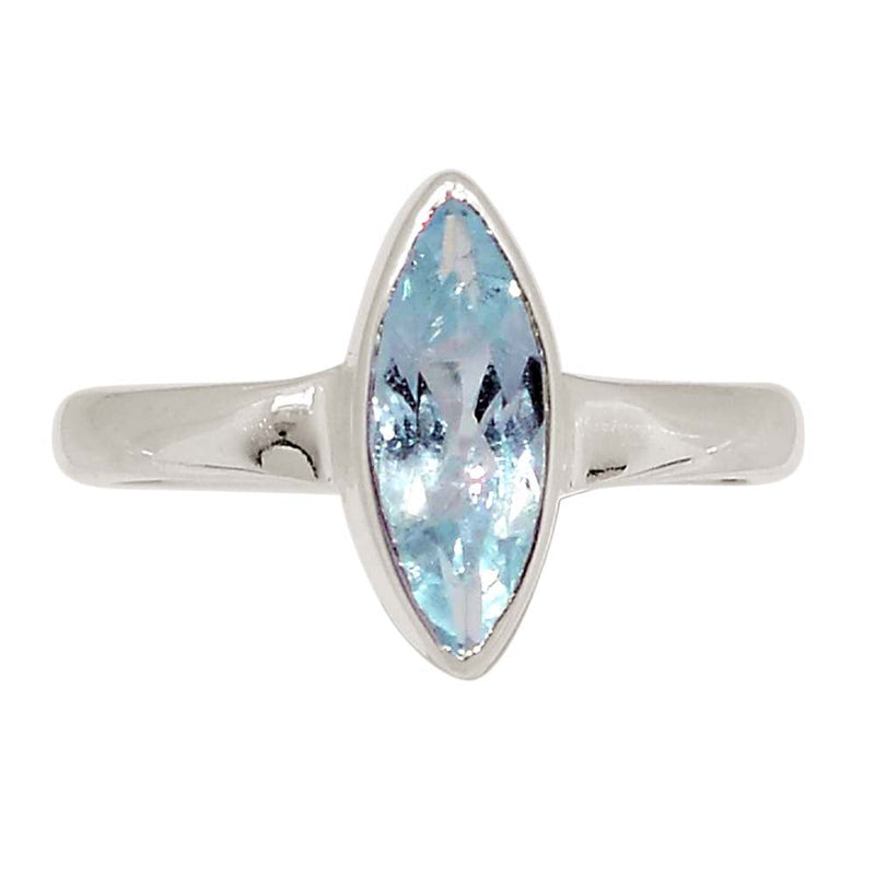 Aquamarine Faceted Ring - AQFR2155