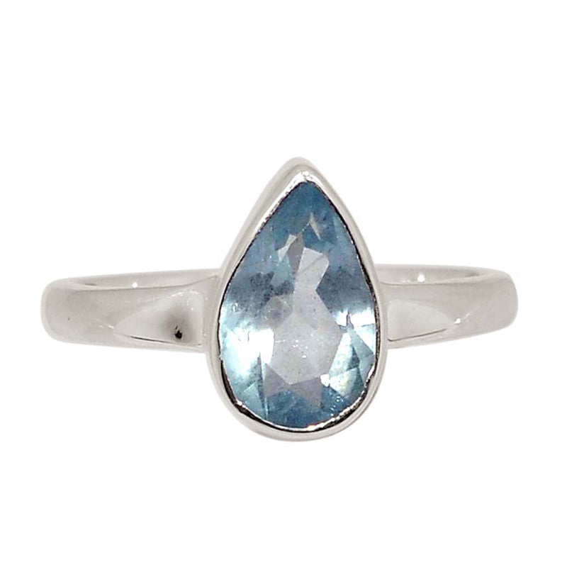 Aquamarine Faceted Ring - AQFR2159