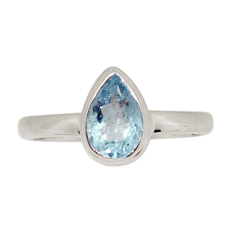 Aquamarine Faceted Ring - AQFR2164