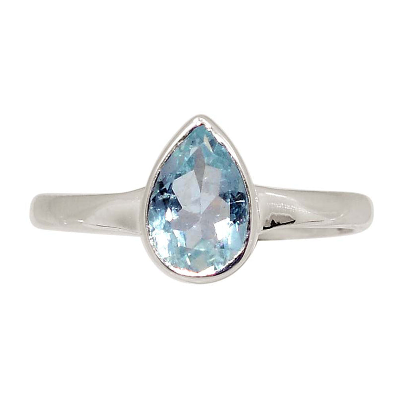 Aquamarine Faceted Ring - AQFR2168