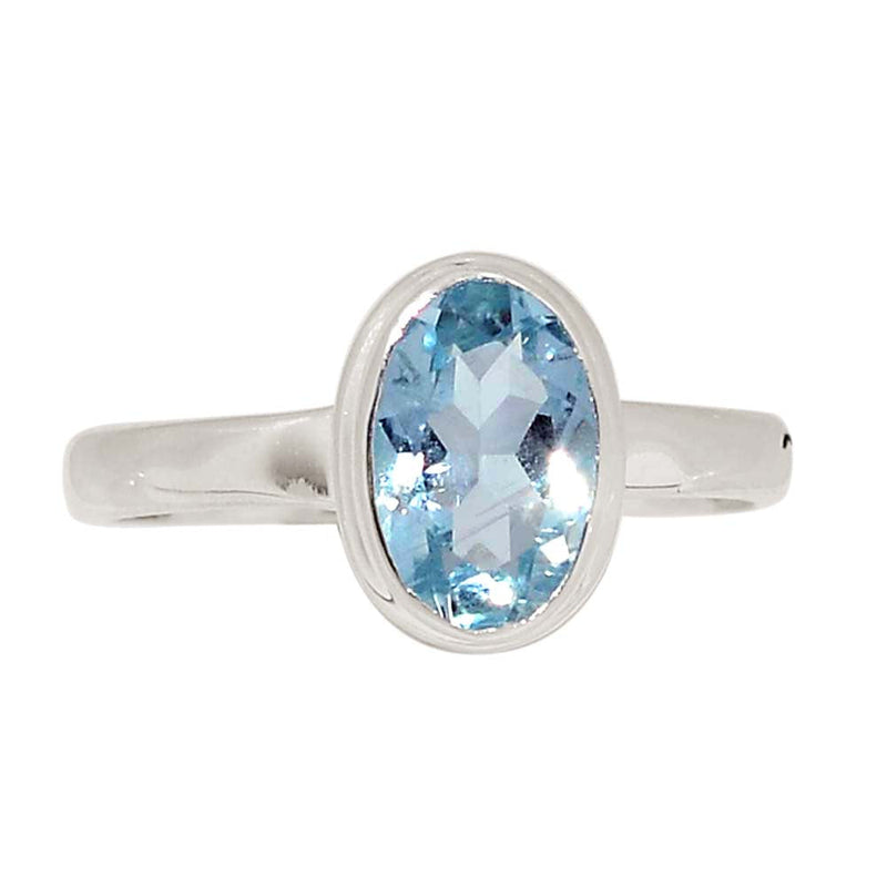 Aquamarine Faceted Ring - AQFR2176