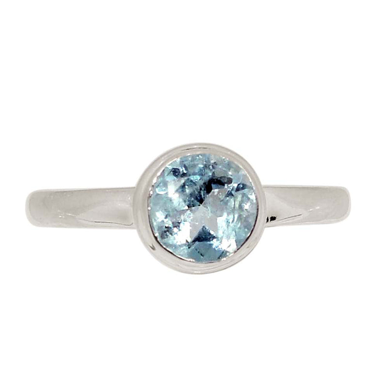Aquamarine Faceted Ring - AQFR2177